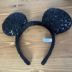 ディズニー カチューシャ スパンコール ブラックのサムネイル