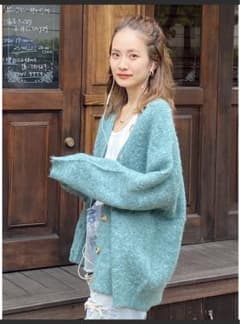 【WEB限定】カラールーズニットカーデのサムネイル