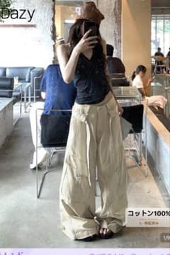 DAZY カーゴパンツ ベージュ レディースのサムネイル
