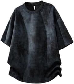 【黒L】tシャツ メンズ 夏服 タイダイ T シャツ 半袖 冷感のサムネイル