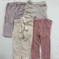petit main等　70-80 ベビーパンツ 4点セットのサムネイル
