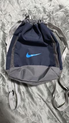 Nike ドローストリングバックパック ネイビー/グレーのサムネイル