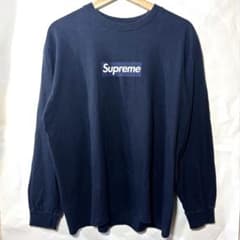 Supreme ボックスロゴ ロンT ネイビーのサムネイル