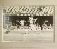 【最終価格】クラウン対南海写真パネル　平和台球場　昭和53年　広瀬宰　幅74cm 最終価格】クラウン対南海写真パネル 平和台球場 昭和53年 広瀬宰 幅