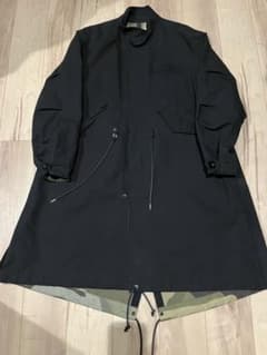 最終値下げ）sacai kawsモッズコート ブラック サイズ3 - メルカリ