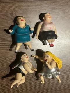 渡辺直美 コップのフチ子 フィギュア 4体セットのサムネイル