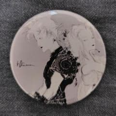 FF7 クラウド 希少缶バッジ ファイナルファンタジーと天野喜孝の世界展