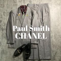 PaulSmith 極上ダブルブレストスーツ × CHANELネクタイ コーデ - メルカリ