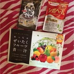 めっちゃぜいたくフルーツ青汁、シボヘール、もりもりスリムのサムネイル