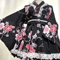 716⑤浴衣ドレス 地雷系 量産型 姫ギャル ロリータ 大人 ♡帯付き