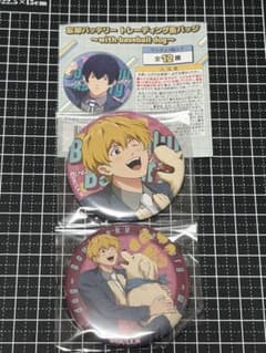 忘却バッテリー 缶バッジ with baseball dog 要 2点