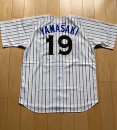 ②【美品】横浜DeNAベイスターズ 山崎選手 復刻ホーム ユニフォーム O