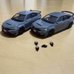 【7点まとめ売り】HONDAシビックタイプR NSX ホイール　ミニカーのサムネイル