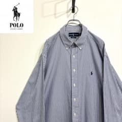 超人気❗️ラルフローレン　ワンポイントロゴシャツ　XXL90s刺繍古着希少レア長袖
