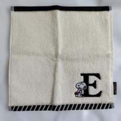 スヌーピー イニシャルE ミニタオル 25×25cmのサムネイル