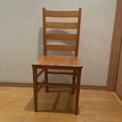 ダイニングチェア　ライトブラウン　2脚セットのサムネイル