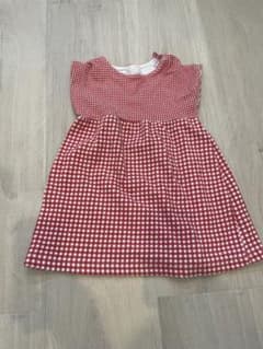 ZARA ザラ  赤　チェック　ワンピースのサムネイル
