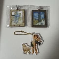 ゴッホ展 ガチャガチャ ルーブル美術館展 アクリルキーホルダー 3点セット