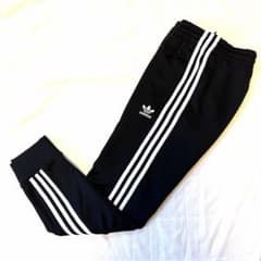 adidas アディダス ジャージ　黒　ブラック　トラックパンツ　刺繍ロゴのサムネイル