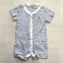 baby gap ボーダーロンパース 6-12M 70cmのサムネイル