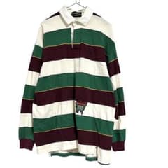 90s 古着 "FRED PERRY" ボーダー ラガーシャツ ワッペン