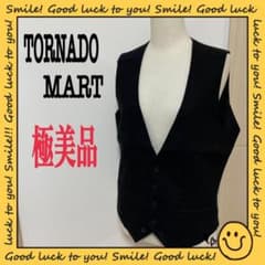 【極美品】TORNADOMART　ベスト　ブラック（F1-M0096）のサムネイル