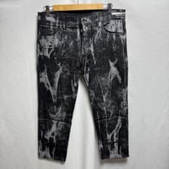 DOLCE&GABBANA マーブル　加工 ブラックデニムパンツ　52 DOLCE&GABBANA マーブル 加工 ブラックデニムパンツ 52 - メルカリ