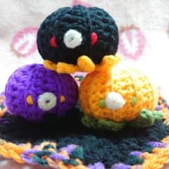 たこのあみぐるみ ハロウィン3匹セットのサムネイル