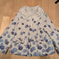 any FAM 中綿コート ライトブルー 130cm 花柄のサムネイル