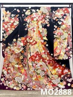振袖 豪華 金駒 銀駒 金彩 紋意匠 身丈164cm 撥水加工済 MO2888 - メルカリ
