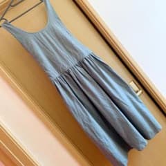 【みん様専用】38★エプロンワンピース★サマンサモスモス★グリーン★新品★タグ付のサムネイル