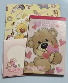 スージーズー　メモ帳　レターセット　まとめ売り　平成レトロ