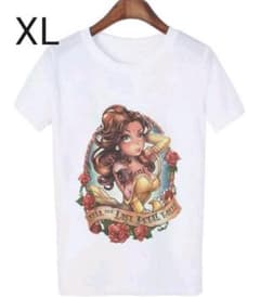 신품 미녀와 야수 벨 여성 T 셔츠 XL 사이즈