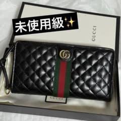 未使用級⭐️グッチ 長財布 オフディア キルティング 536450 ブラック 黒 未使用級⭐️グッチ 長財布 オフディア キルティング 536450