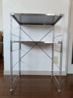 はしごだか様専用】無印良品 ステンレスユニットシェルフ小 - メルカリ