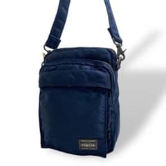 極美品 PORTER ポーター タンカー バーティカルバッグ アイアンブルー 
