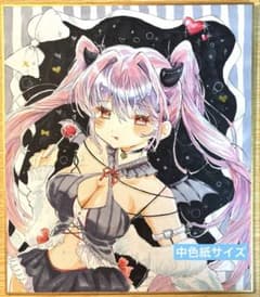 9*8様 【一点物 原画 手描き】オリジナル コピック 女の子イラスト 中色紙サ 9*8様 【一点物 原画 手描き】オリジナル コピック 女の子イラスト 中