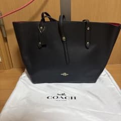 未使用品 コーチ 北川景子 トートバッグ 本革 黒 A4収納可 大容量