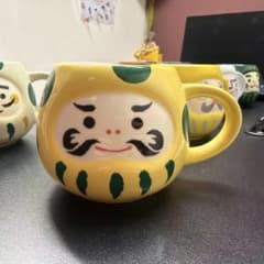 未使用に近い　スターバックス　マグだるま　ドットイエローのサムネイル