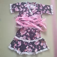 花柄浴衣ドレス セット 120のサムネイル