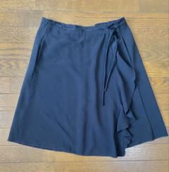Max Mara マックスマーラ 黒 ラップスカート　※サイズは説明文参照※のサムネイル