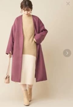 ナチュラルクチュール ロングコート パープルのサムネイル