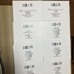 七田式　フラッシュカード　わくわく脳　フルセット　2歳のサムネイル