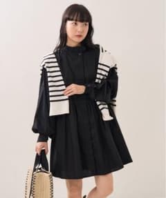 バルーンスリーブミニフレアワンピースのサムネイル