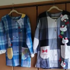 保育士エプロン　カワイイうさぎのサムネイル