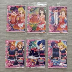 アイカツ！ セブンイレブン　キャンペーン　アンコールカード 6種　コンプリートのサムネイル