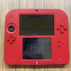 【希少】Nintendo2DS本体レッド（充電器、SDカード付属タッチペン無し）のサムネイル
