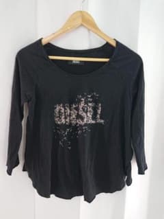 DIESEL レディースカットソーＳ DIESEL ロゴプリント 七分袖カットソートップス XS - メルカリ