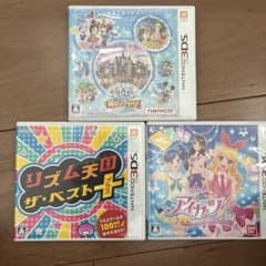3DS ディズニー マジックキャッスル リズム天国 アイカツ 3本セットのサムネイル