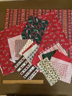 クリスマス 生地 ハンドメイド用 ハギレ まとめ売りのサムネイル